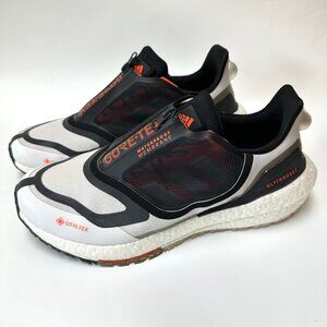 Adidas UltraBoost 22 Gore-Tex Mens Size 11 White Gray Orange Winter Grip